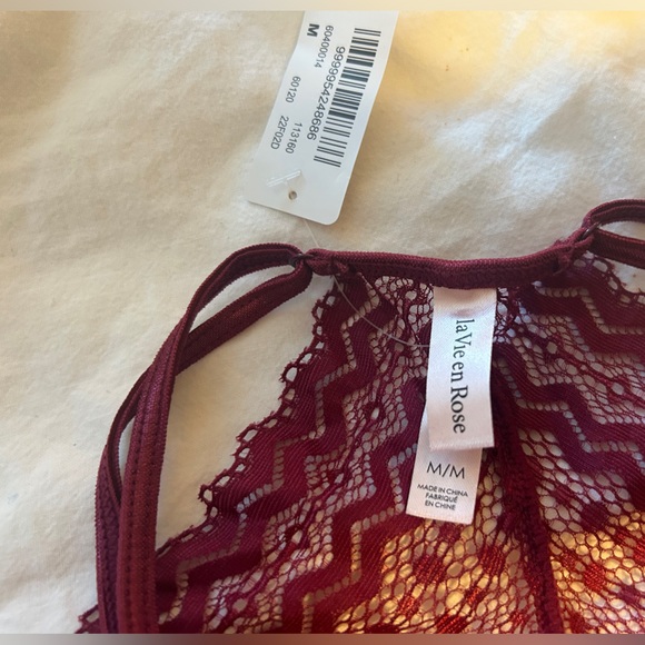 BNWT La Vie En Rose Lace 2 Piece Bra/Panty Set - Picture 10 of 13
